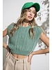Ellie Cable Knit Sweater Vest
