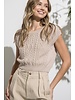 Ellie Cable Knit Sweater Vest