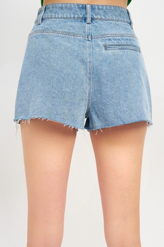 Ari Double Pocket Denim Shorts