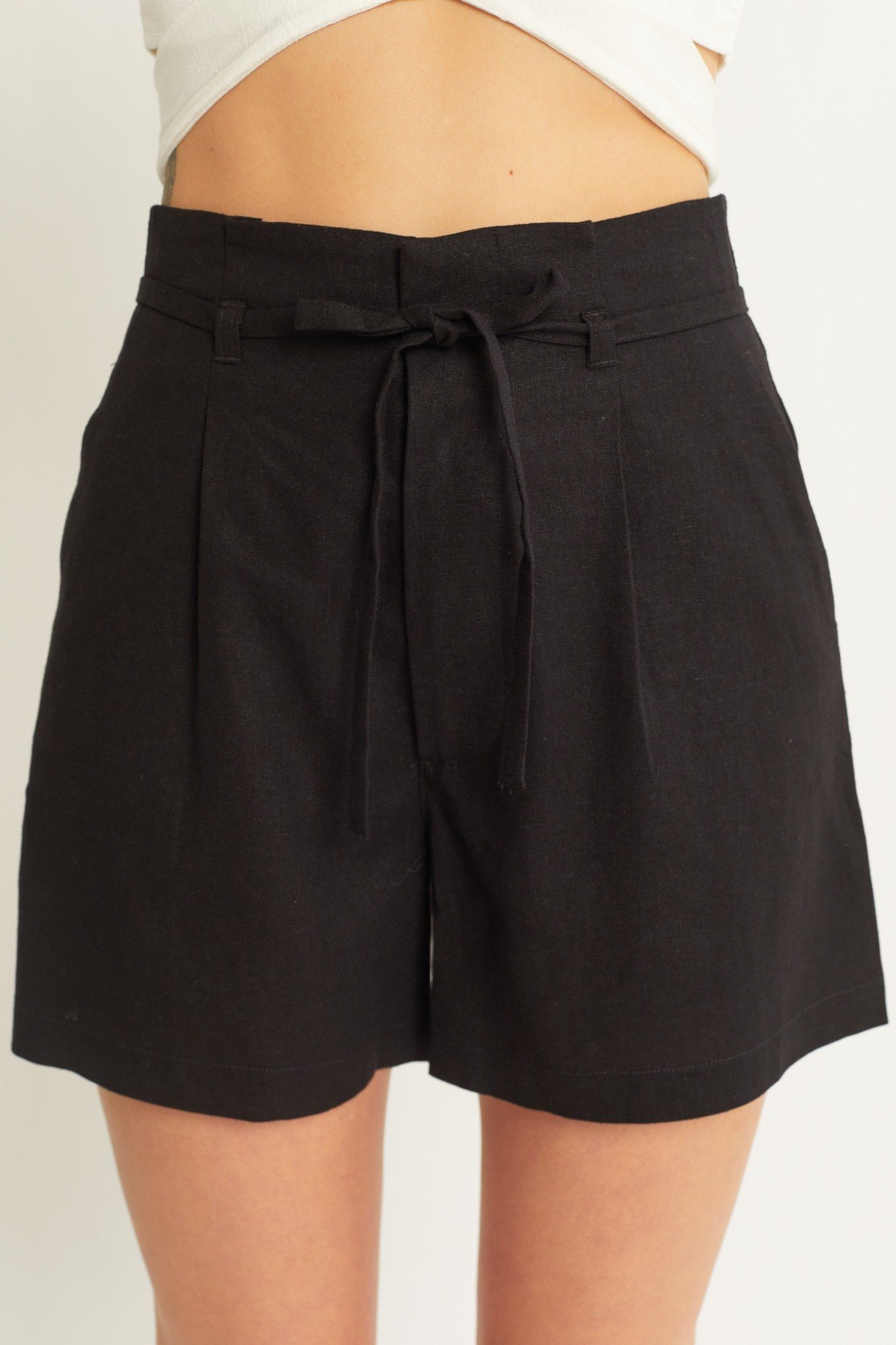 Frankie Linen Blend Trouser Shorts