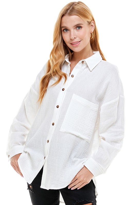 Spindrift Oversized Button-Up