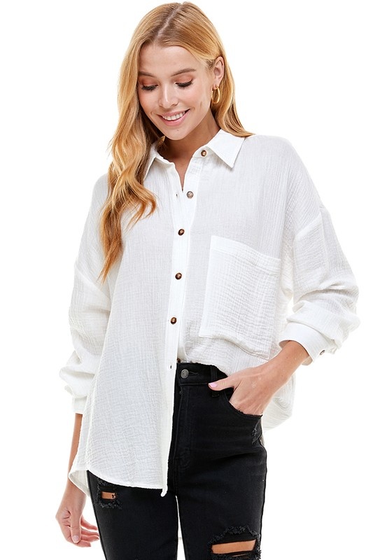 Spindrift Oversized Button-Up