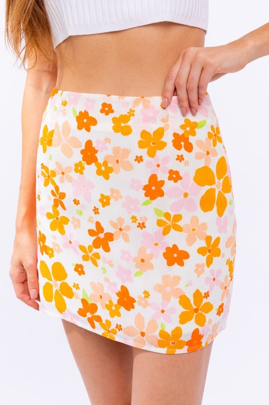 Summer Bloom Mini Skirt