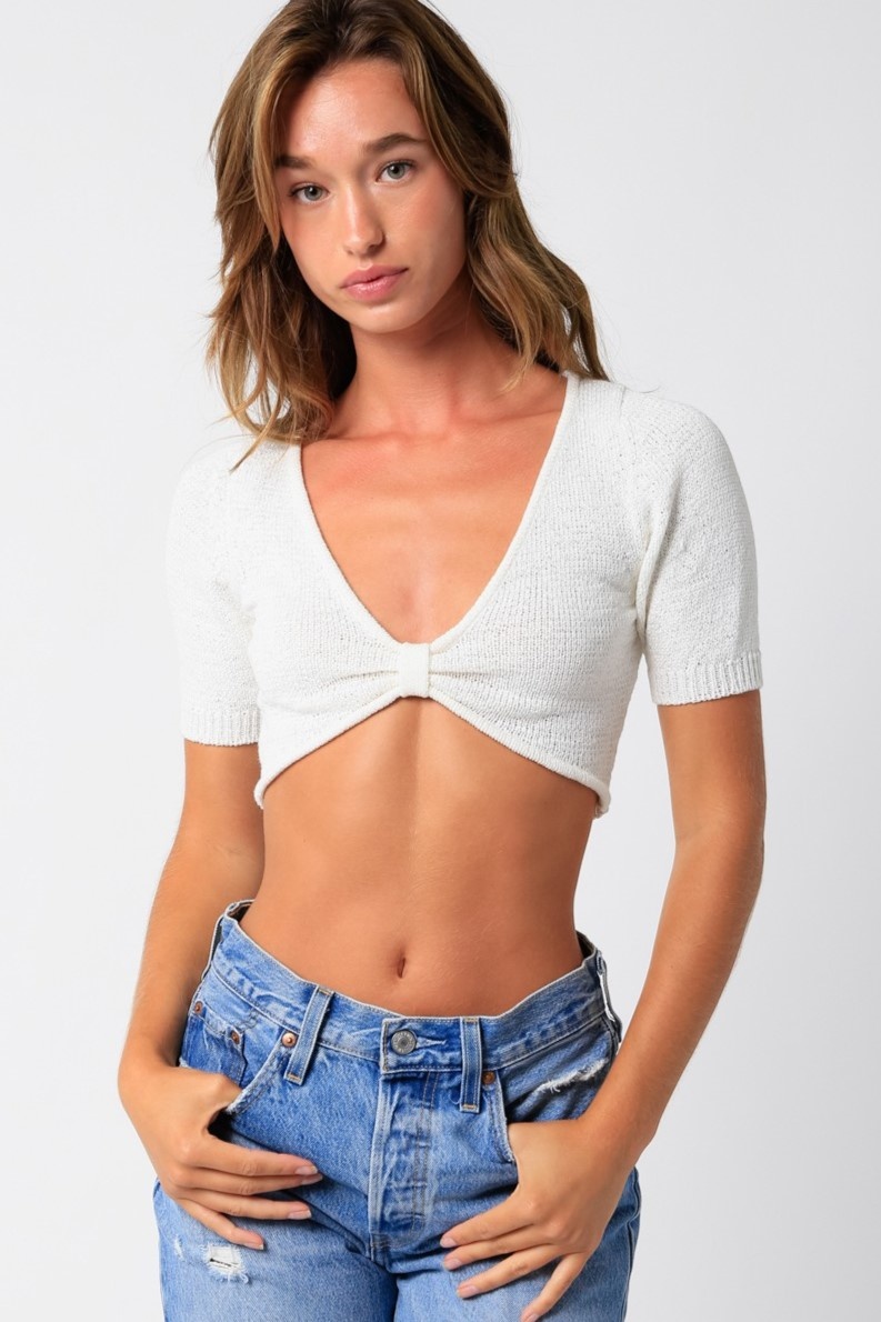 Cadence Cropped Knit Top