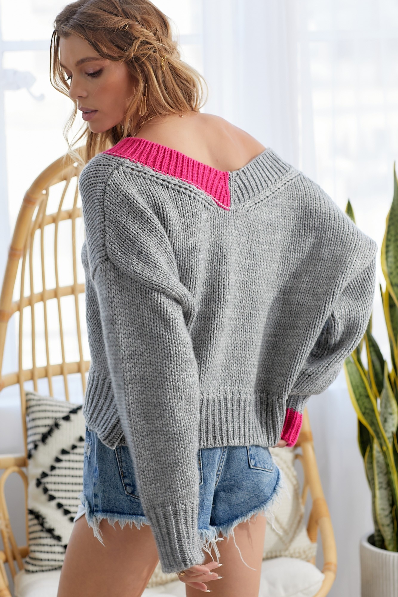 Touch of Pink Sweater