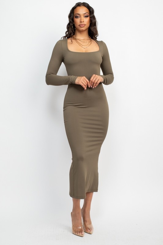 Alexia Long Sleeve Fitted Dress