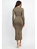 Alexia Long Sleeve Fitted Dress