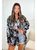 Night Blooms Button-Up Blouse