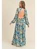 Floral Fields Cut-Out Maxi