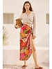 Island Girl Wrap Midi Skirt