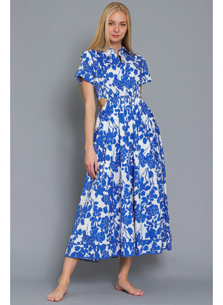 Blooming Cut-Out Maxi Dress
