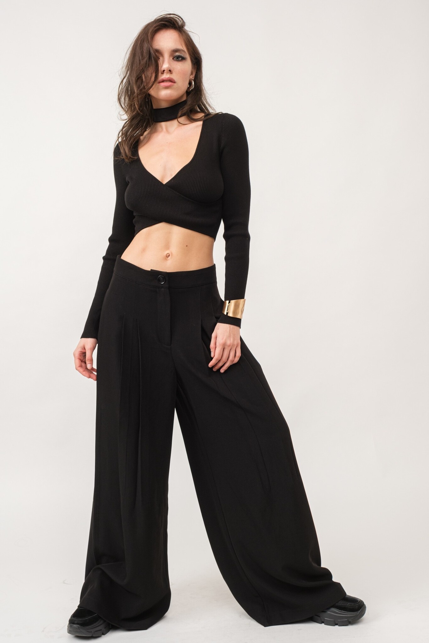 Evie Wide Leg Trousers