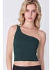 Tia One Shoulder Crop Tank