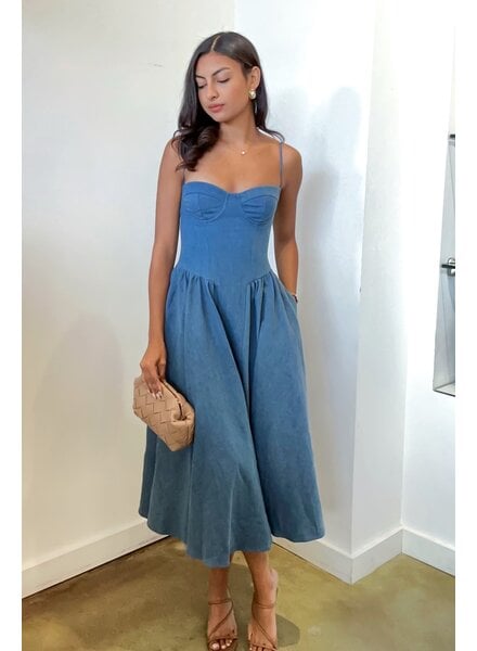 Penelope Denim Midi Dress