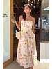 Villa Soleil Linen Blend Midi Dress