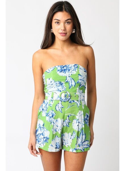 Garden Grove Linen Blend Romper