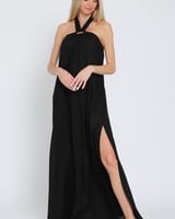 Luna Linen Blend Maxi Dress
