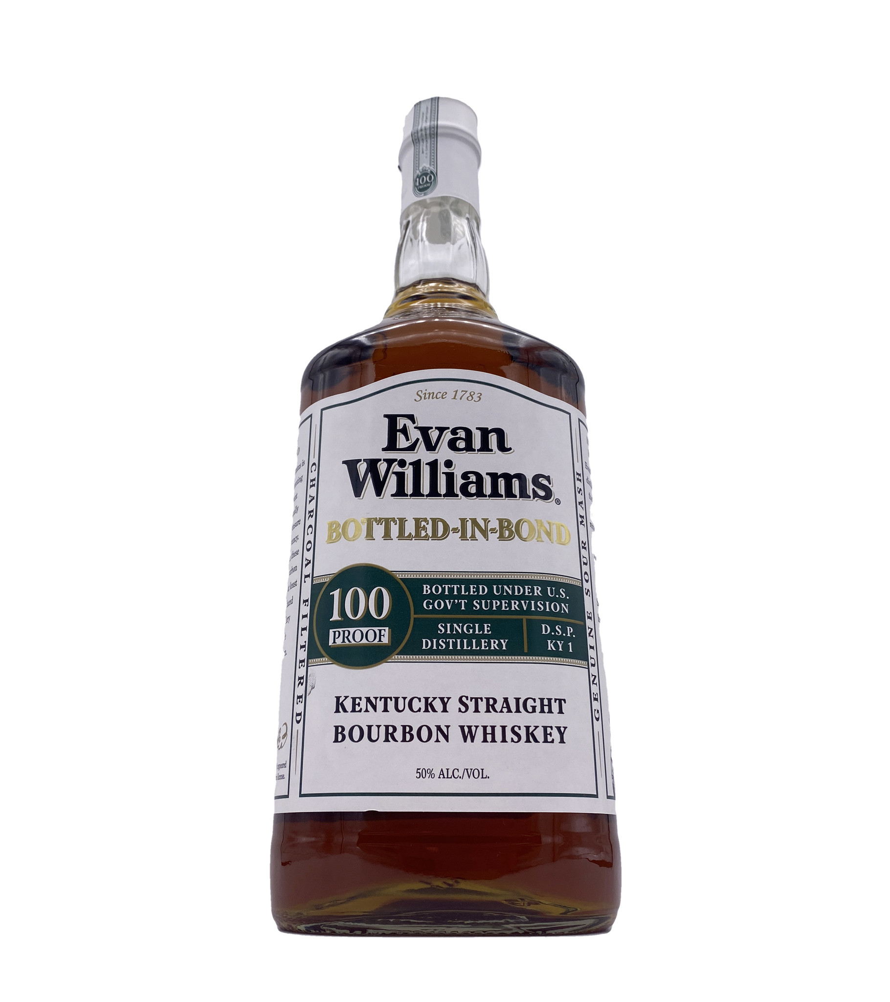 Evan Williams White Label Bourbon 1.75