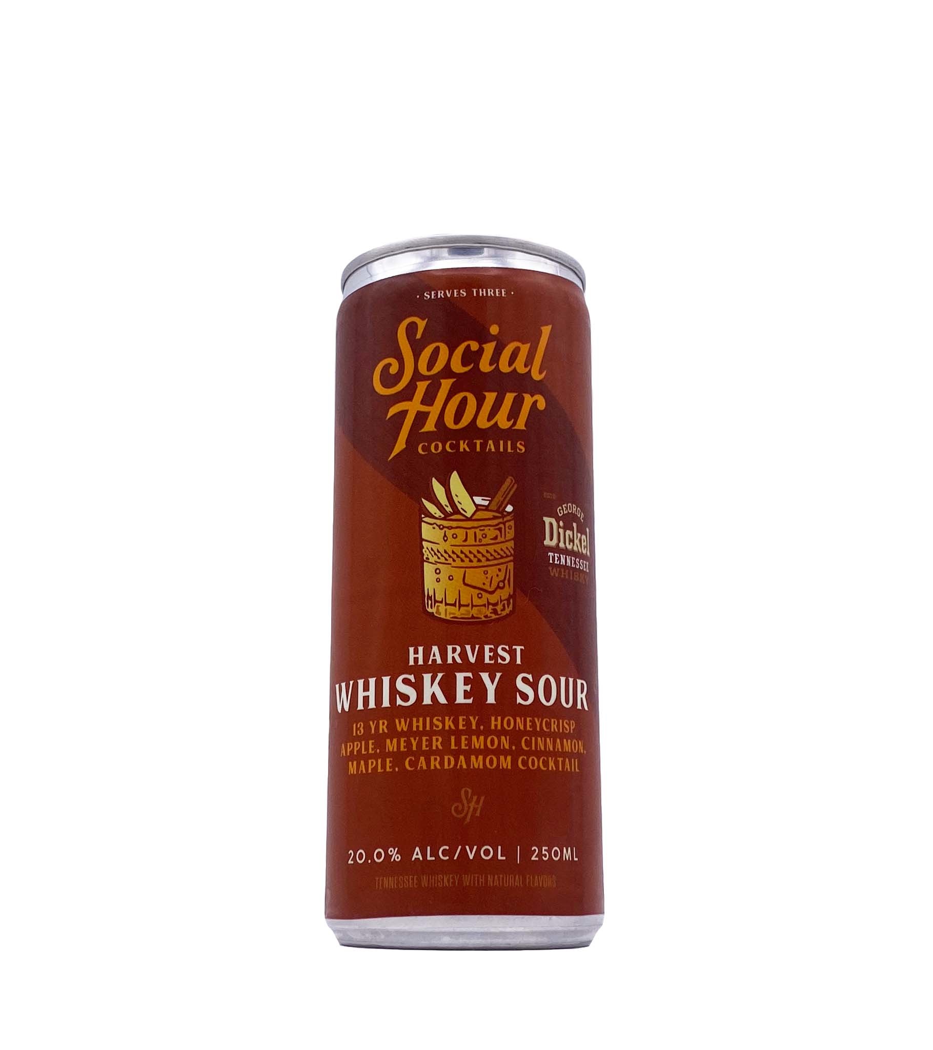 Harvest Whiskey Sour 250ml (can) Social Hour Cocktails