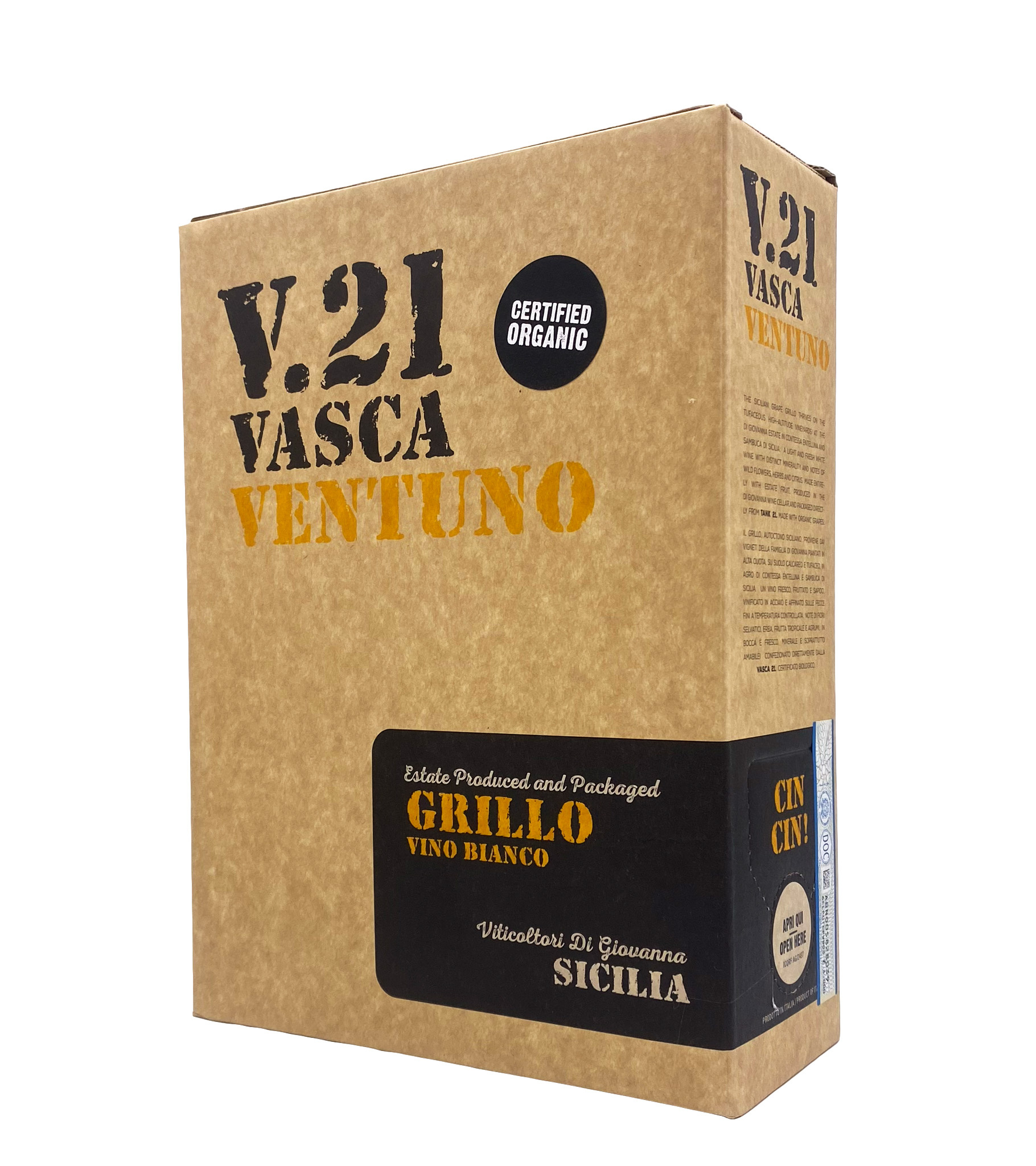Grillo Vasca Ventuno 3L 2023 Di Giovanna