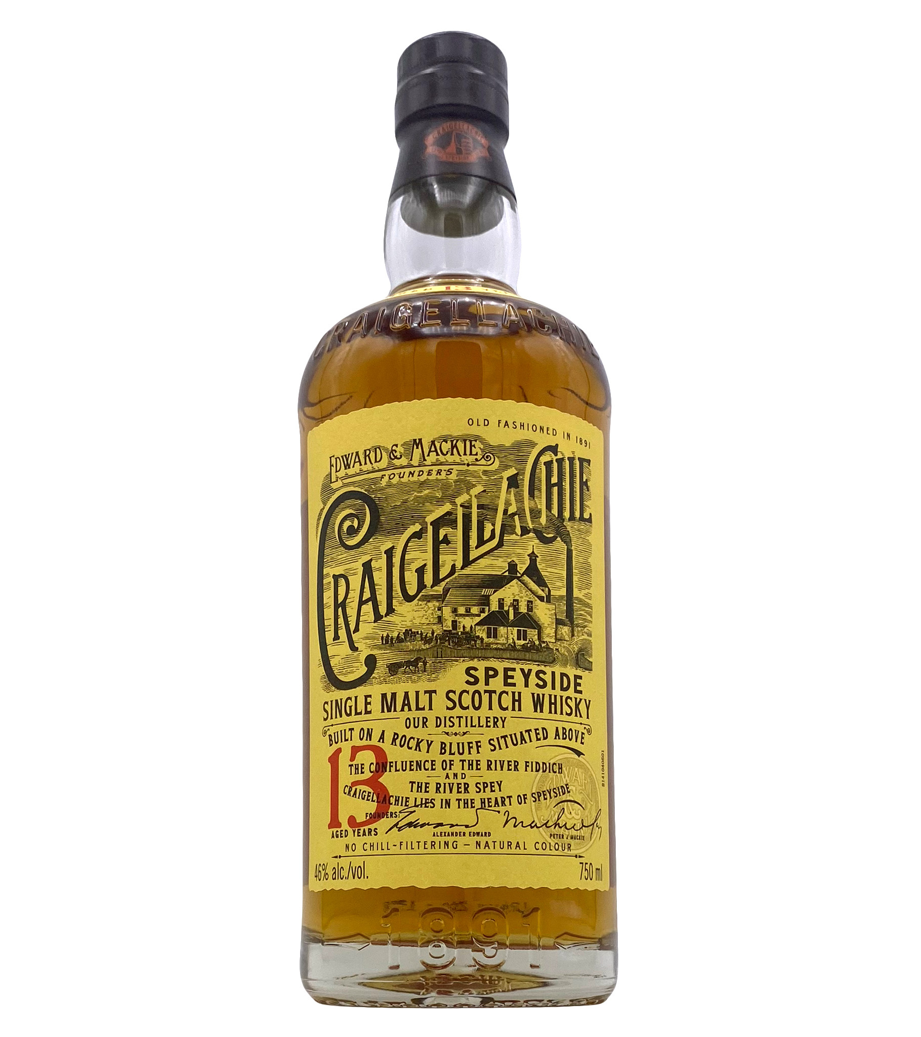 Craigellachie Speyside Single Malt Scotch Whisky, 750ml