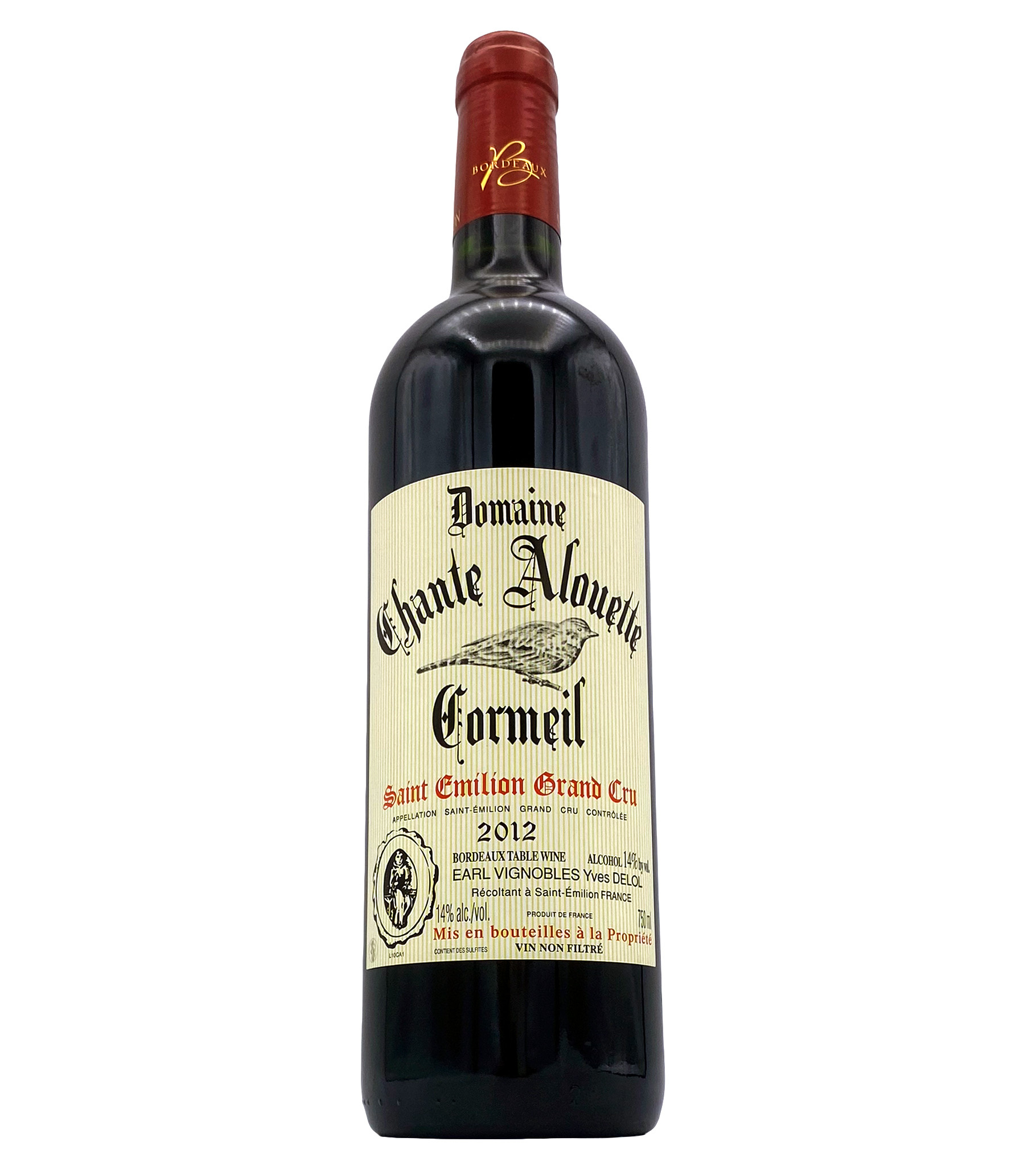 St. Emilion Grand Cru Cormiel 2012 Chante Alouette