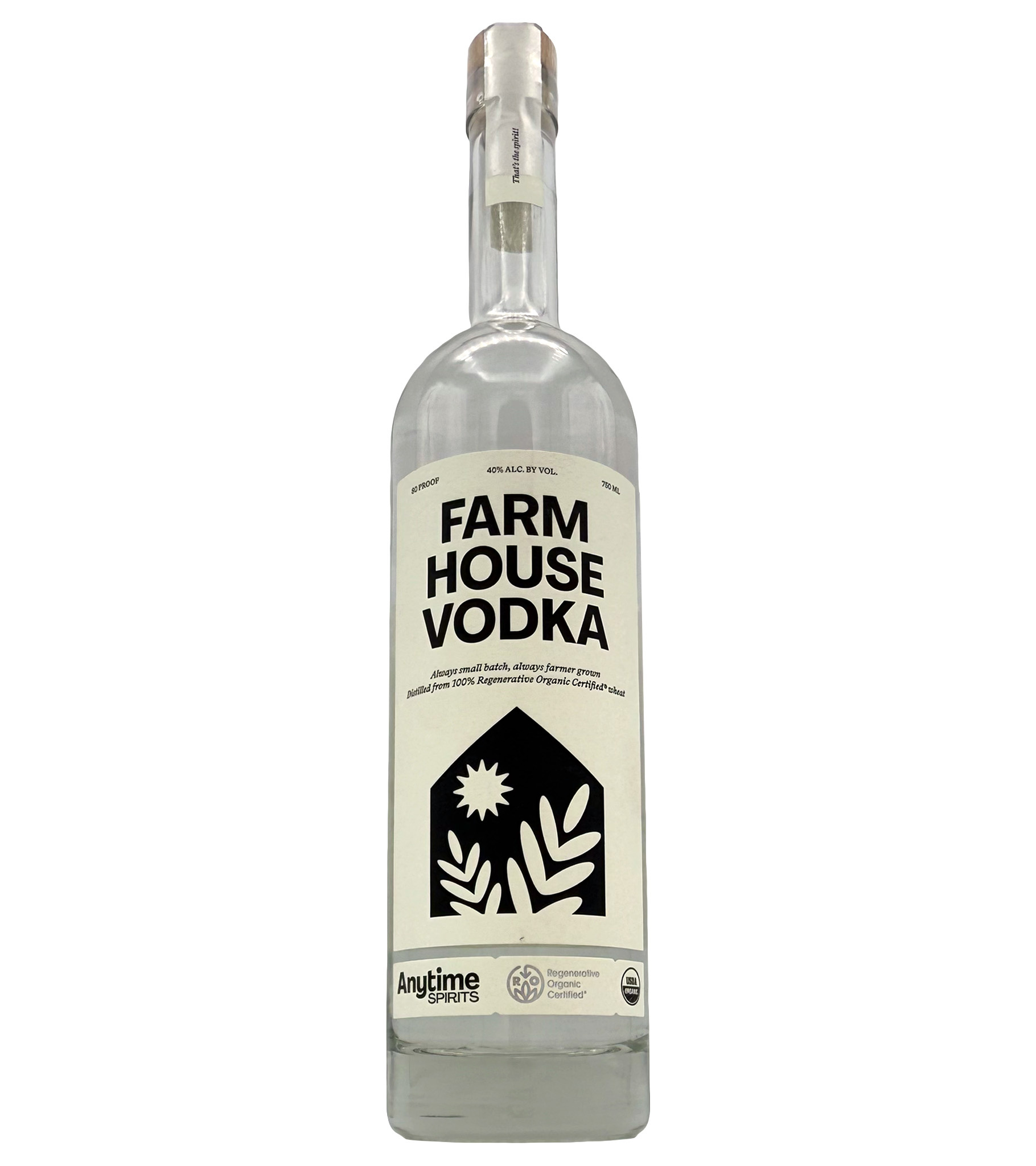 Anytime Spirits Farmhouse Vodka 750ml