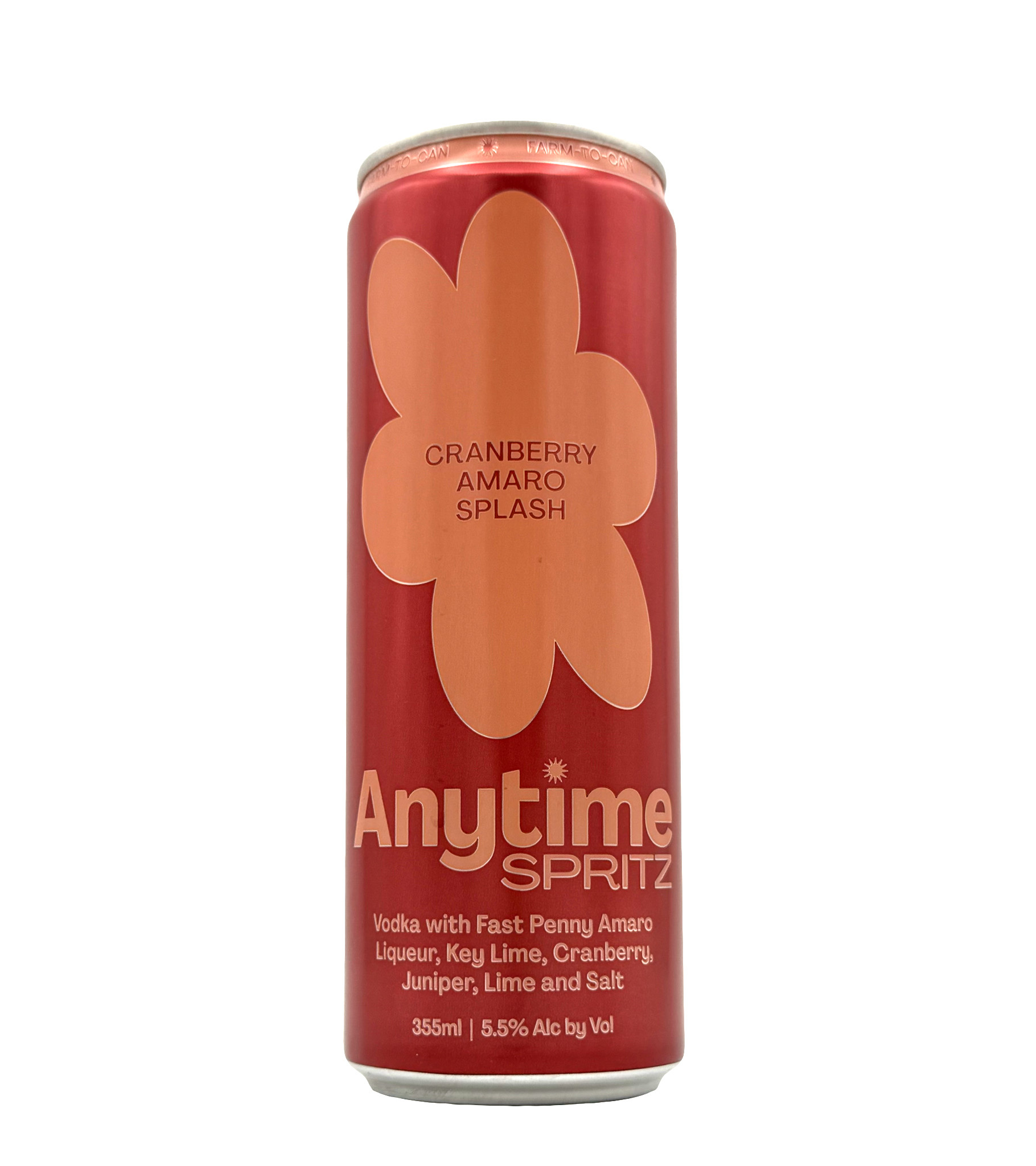 Cranberry Amaro Splash 12oz Anytime Spritz