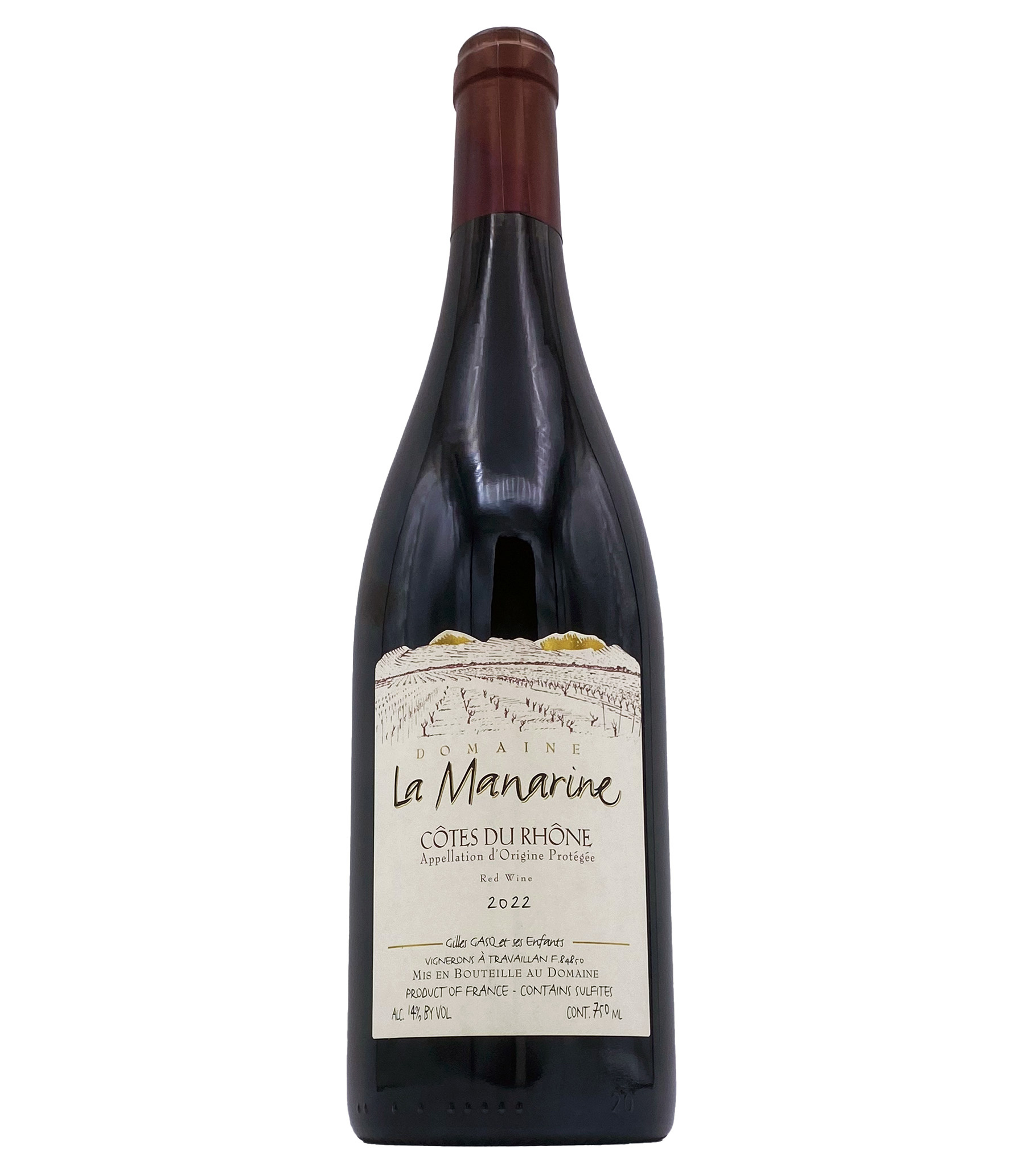 Côtes du Rhône Rouge 2022 La Manarine