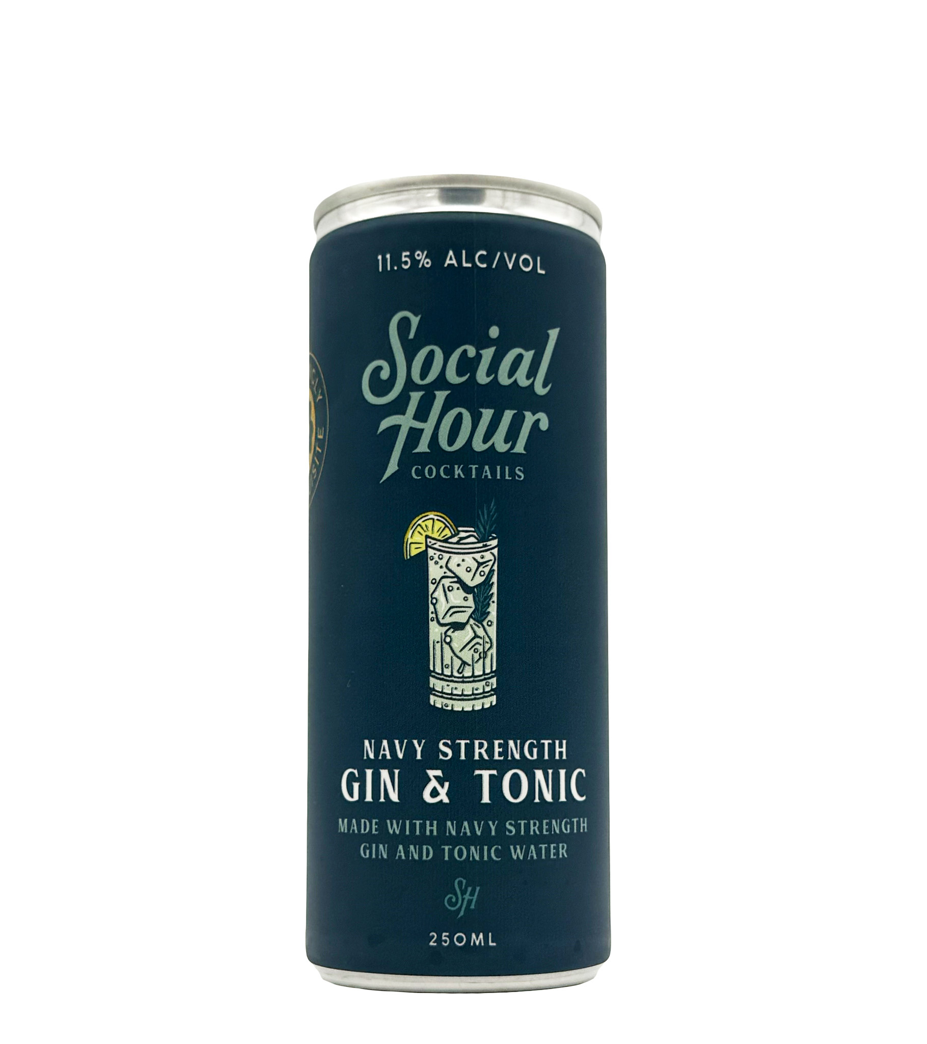 Gin & Tonic 250ml (can) Social Hour Cocktails