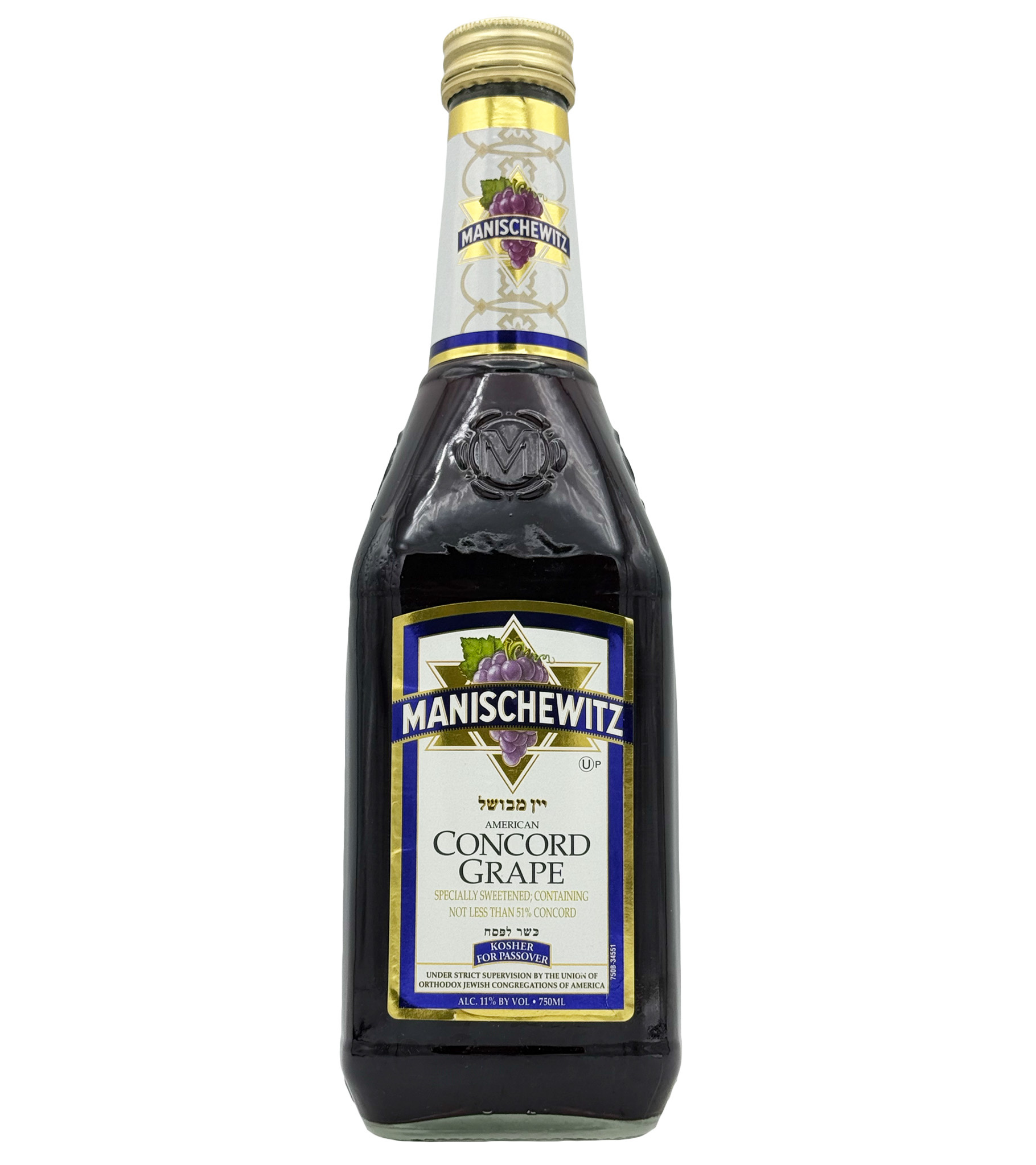 Manischewitz Concord Grape 750ml Kosher For Passover