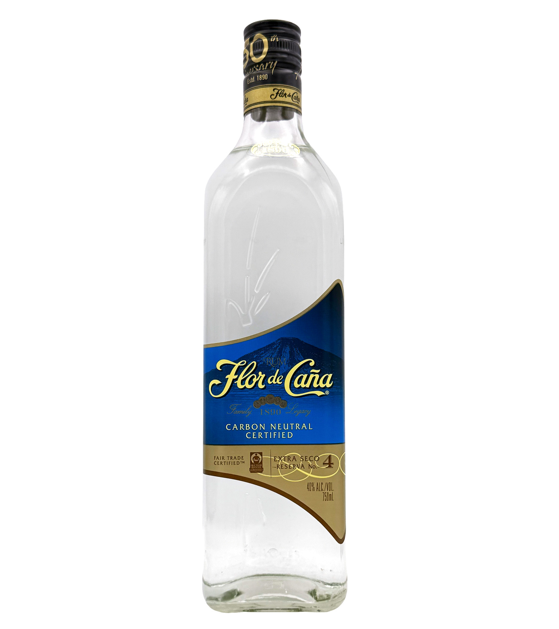 Flor de Cana 4-year-old Extra Dry Rum 750ml