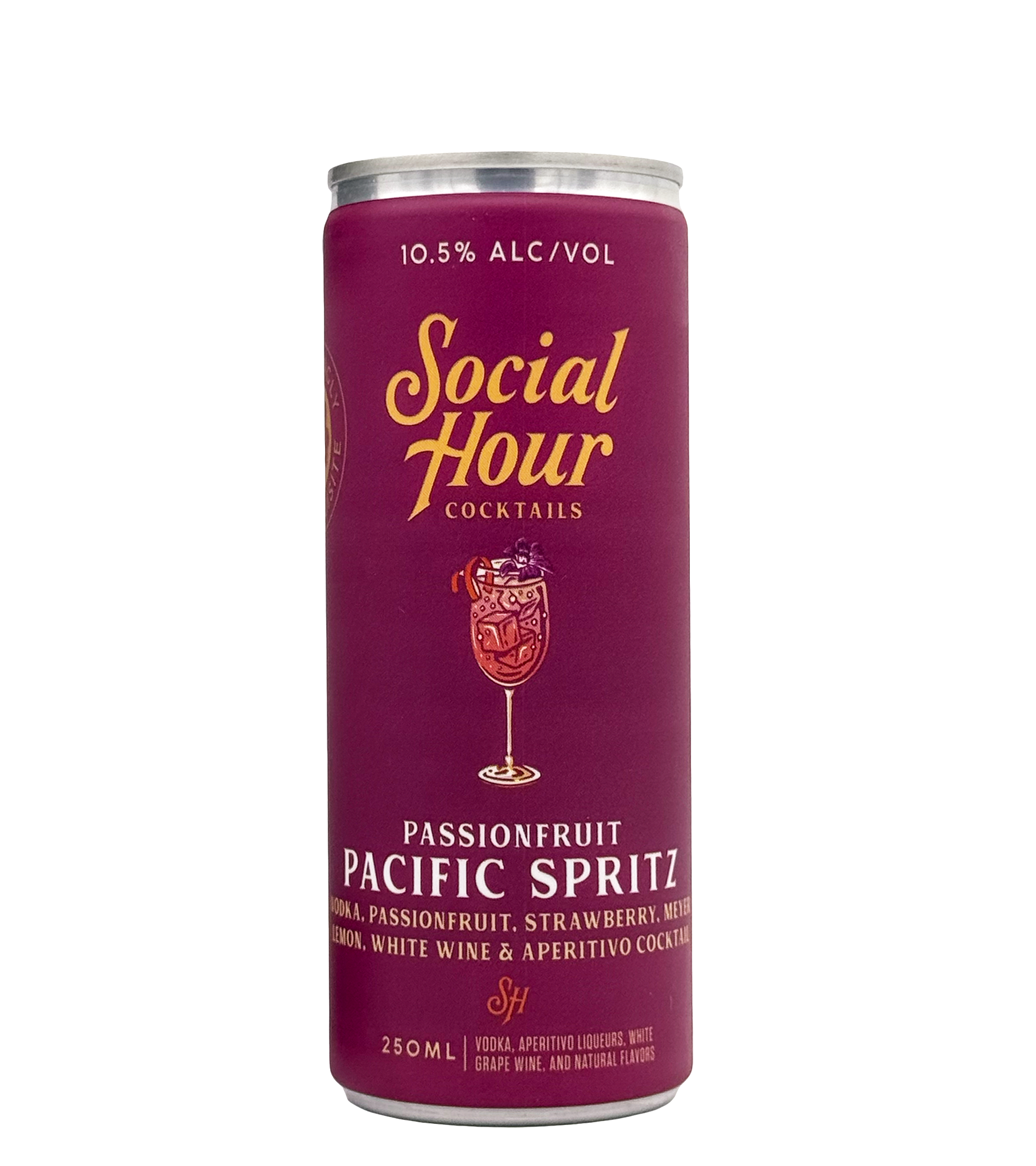 Passionfruit Pacific Spritz 250ml (can) Social Hour