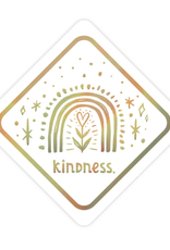 Juju & Moxie Vinyl Sticker - Kindness Rainbow Holographic