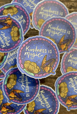 Annotated Audrey Vinyl Sticker - Kindness is Magic