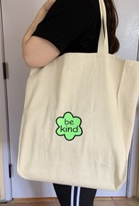 Kind Stitches Embroidered Canvas Tote