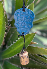 Ben's Bells Sugar Skull Ornament Bluegrass