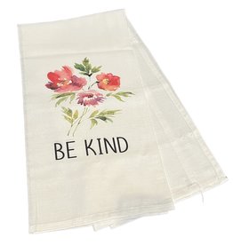 Tea Towel - Be Kind floral