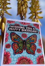 Annotated Audrey Card - Wishing You a Happy  Birthday  (Annotated Audrey)