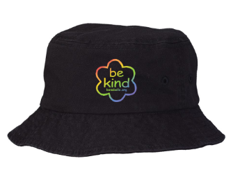 Ben's Bells Bucket Hat - Black with Rainbow Logo