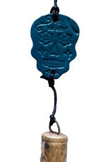 Ben's Bells Sugar Skull Ornament Bluegrass