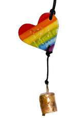 Ben's Bells Heart Ornament - PRIDE English