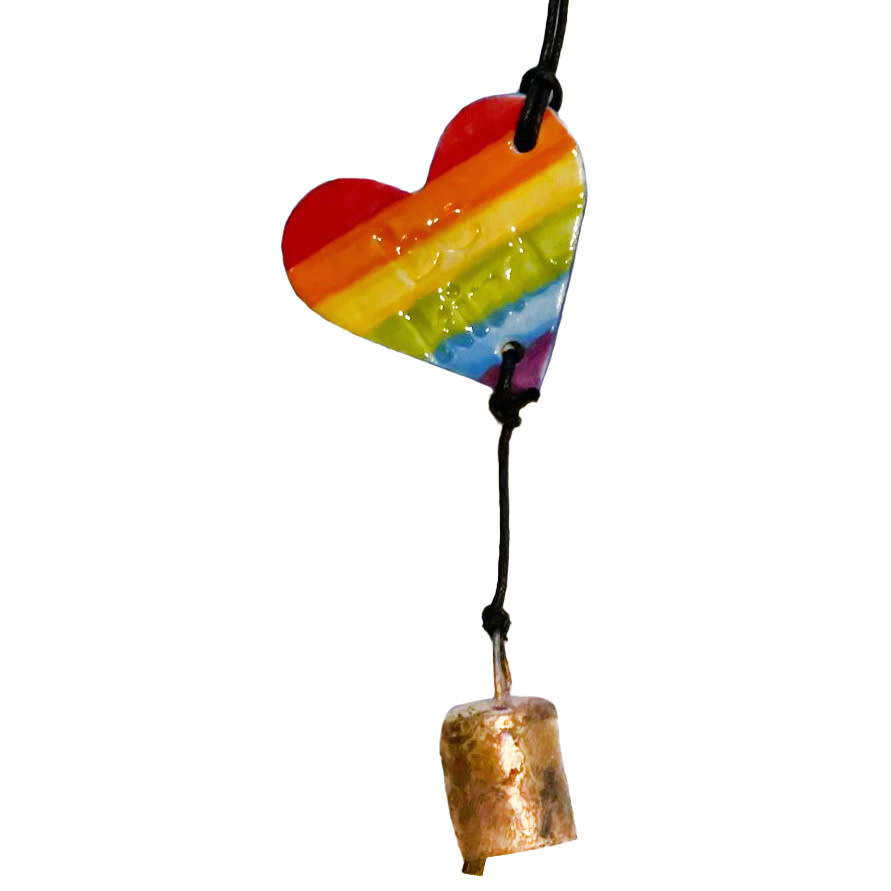 Ben's Bells Heart Ornament - PRIDE English