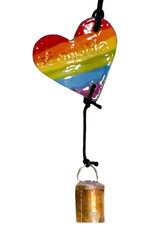 Ben's Bells Heart Ornament - PRIDE Spanish