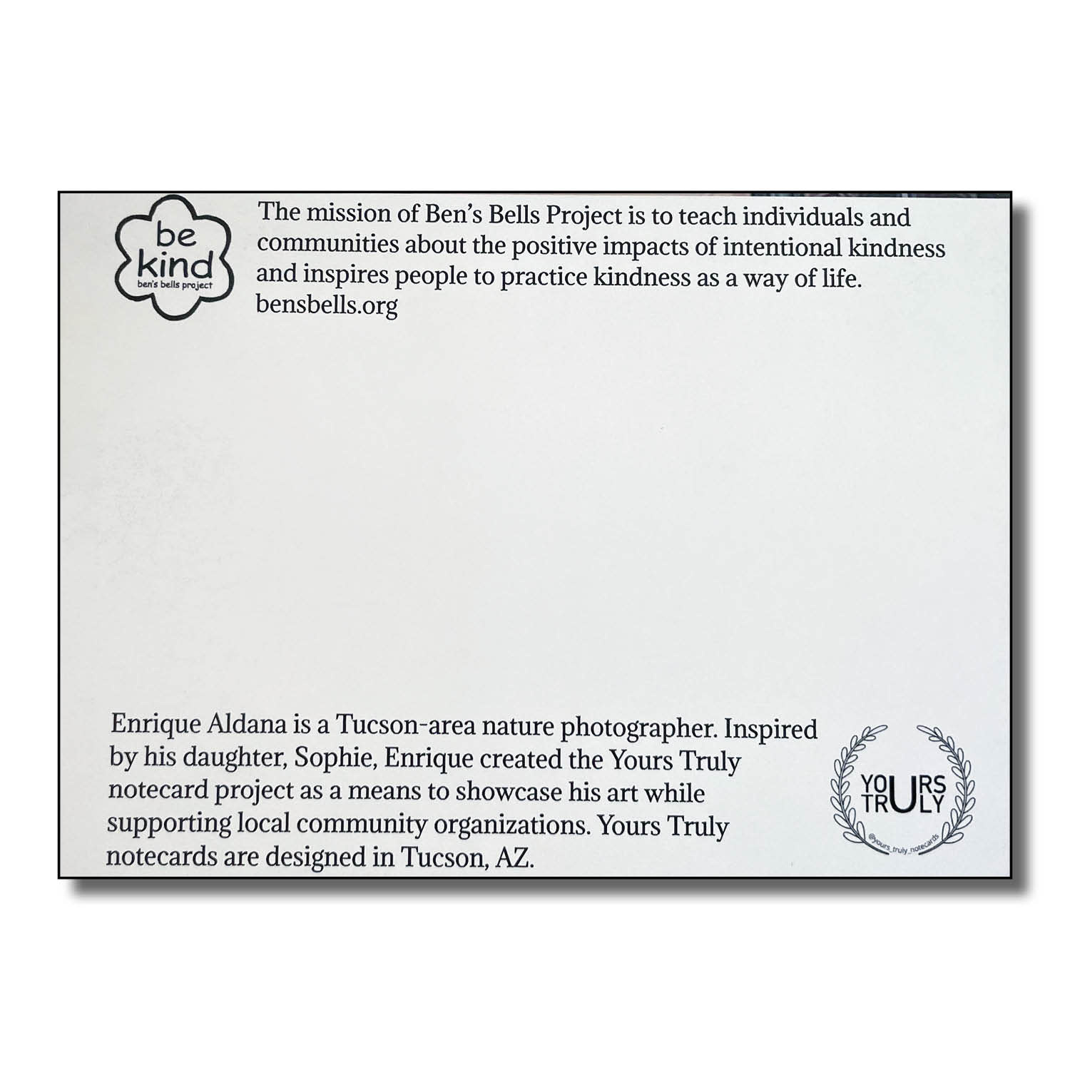 Yours Truly Card - Yours Truly (6 pack Assorted)