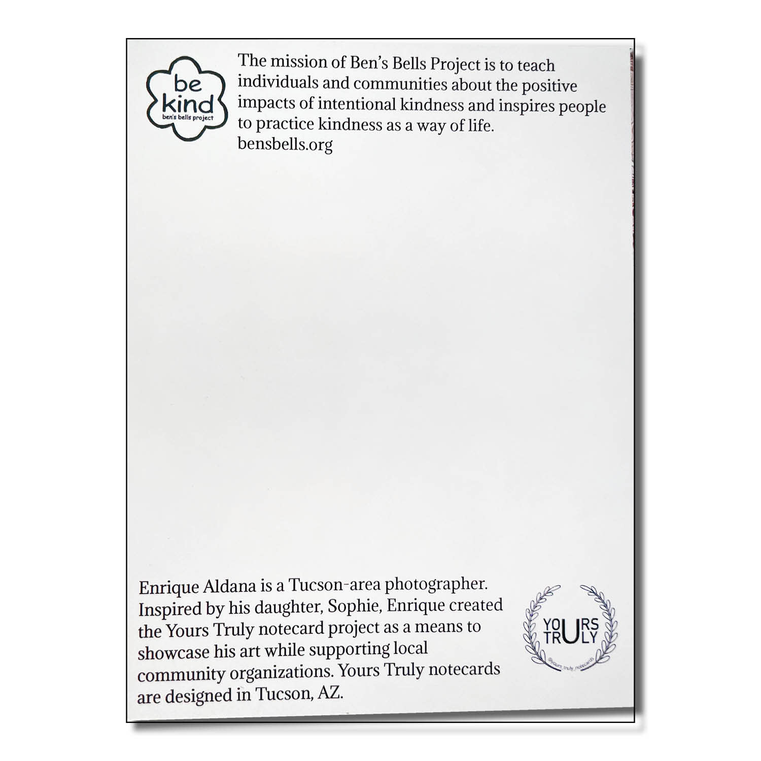 Yours Truly Card - Yours Truly (6 pack Assorted)