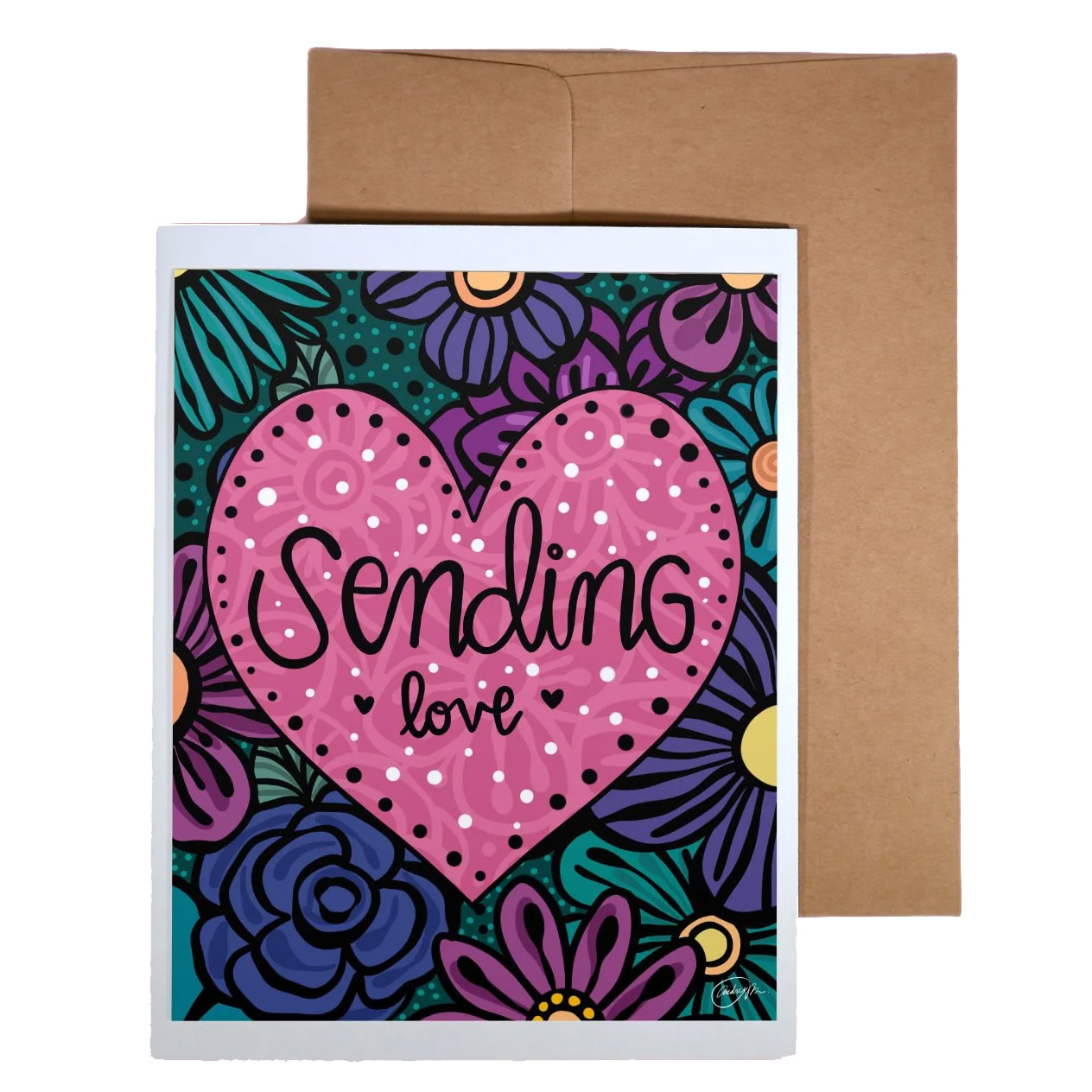Annotated Audrey Card- Sending Love (Annotated Audrey)