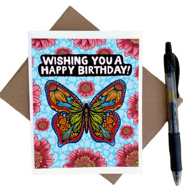 Annotated Audrey Card - Wishing You a Happy  Birthday  (Annotated Audrey)