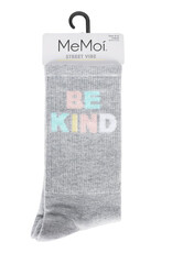 MeMoi Crew Socks - Be Kind Pastel