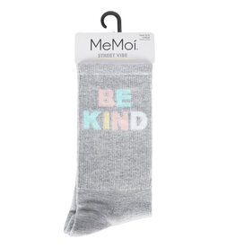 MeMoi Crew Socks - Be Kind Pastel